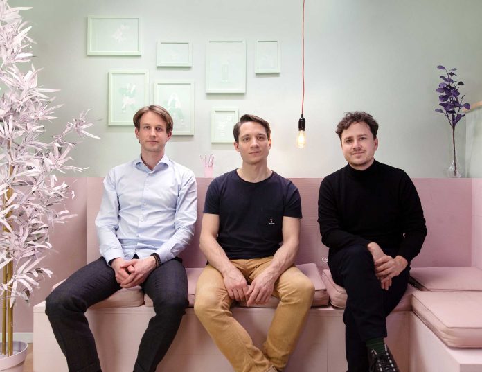 Die drei Gründer von Evulpo: Jonas Fehlmann (CFO), Manuel Kant (COO) und Christian Marty (CEO)